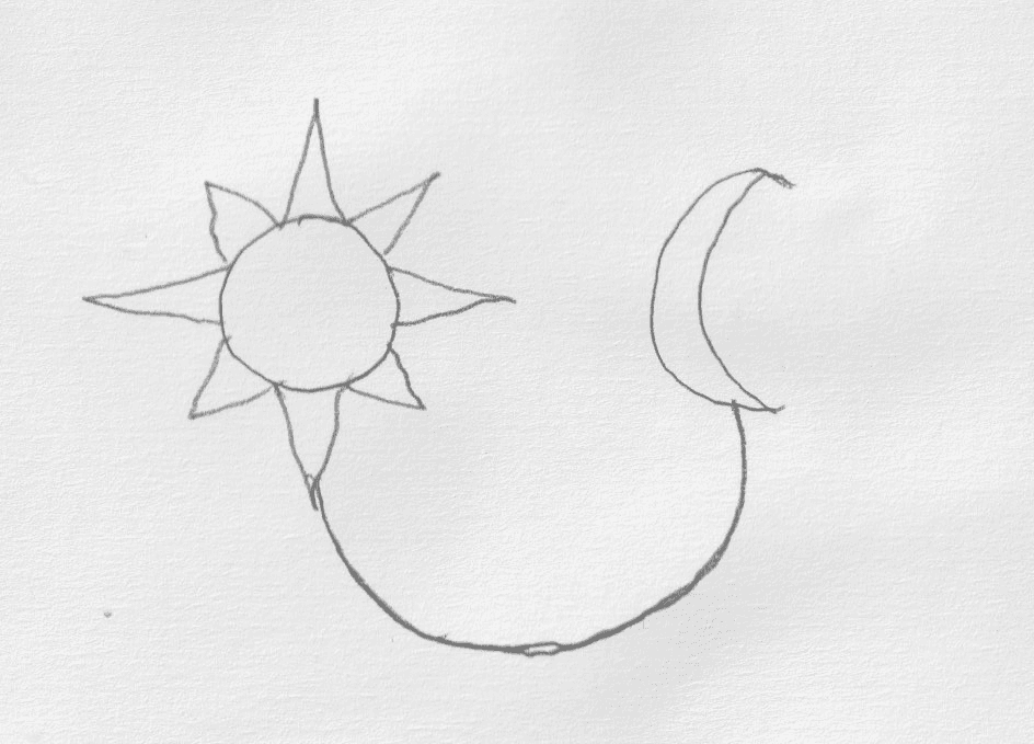 Croquis du bijou Flammes 4