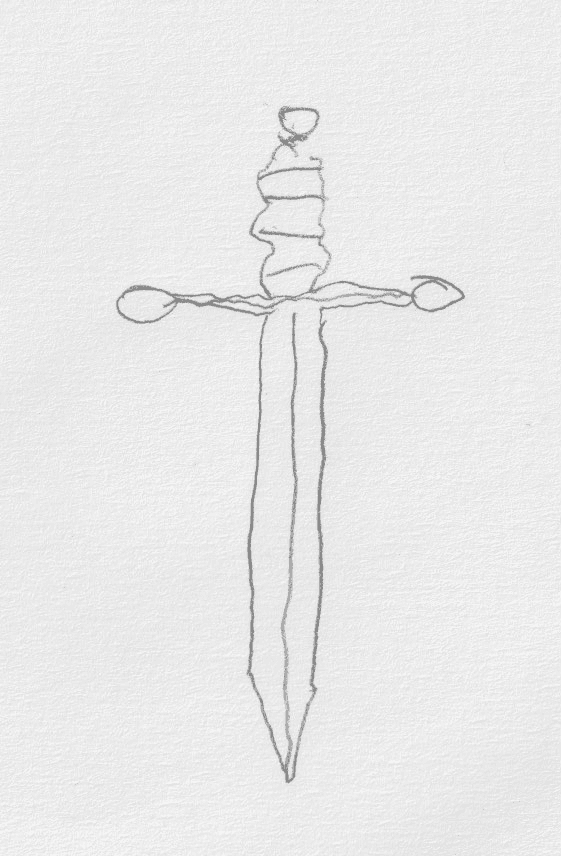 Croquis du bijou Flammes 5